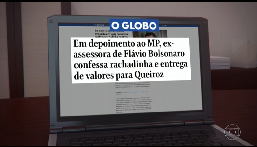 Imagem da reportagem do JN